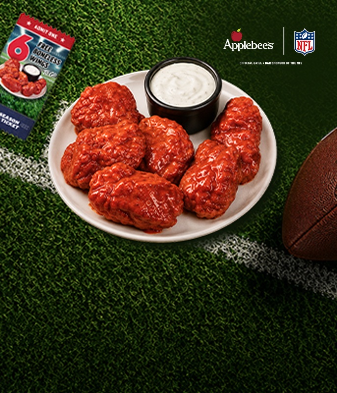 Image of Applebee’s Wing Deals - Score 6 Free Boneless Wings Weekly | Limited time at participating locations. Valid Sunday through Thursday